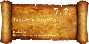 Tarján Virág névjegykártya